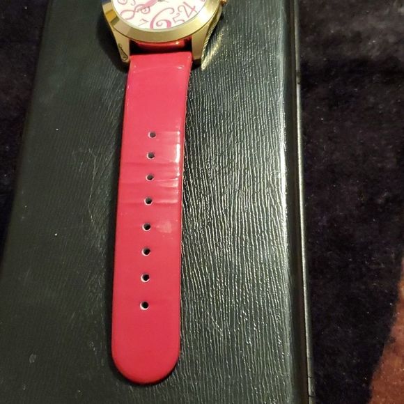 2 Betsey Johnson Women\'s Watches Black Zebra &‎ Pink Patent Leather main image 12